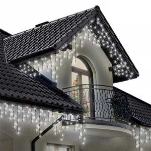 Гирлянда Бахрома LED 5x0.5м (белая, с коннектором)