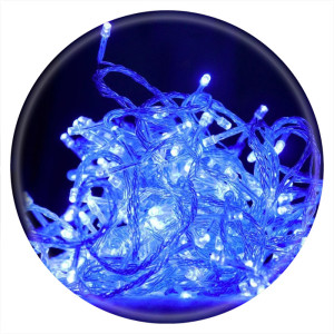 Гирлянда LED 300 (17м, белая) Синий