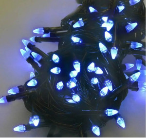 Гирлянда 500 LED Конус 28м (синий)