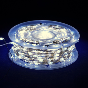 Гірлянда Роса 20м 200 LED (біла, на білому)