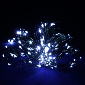 Гірлянда Роса 20м 200 LED (біла, на зеленому)