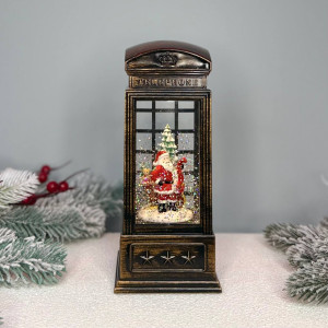 Новорічний ліхтар світильник нічник музичний 22х8см Телефон з USB живленням 