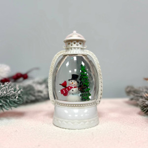 Новорічний ліхтар світильник нічник музичний 32см Релігійний з USB живленням та на батарейках