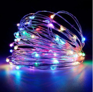 Гирлянда Роса 20м 200 LED (мульти, на белом)